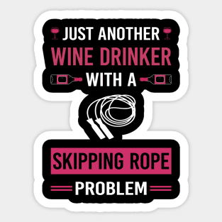 Wine Drinker Skipping rope Sticker